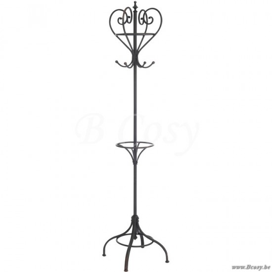 J Line 65732 Meubelen kleiderstaender stehend Indoor Furniture Landmoebel Muebles Moebel Meubles d appoint Stakapstok Staande kapstok Landelijke stijl Meubels coat hanger Staand Receptiekasten coat ha