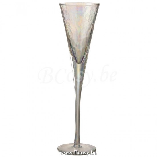 Jline Flauta Champan Irregular Cristal Transparente