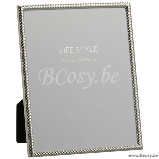 cadre cadres photo Jolipa Jline Cadre Photo Lignes Obliques 20X25 Metal Argent Large