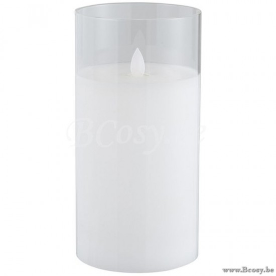 J Line Jline Ledlamp Blinkend Glas Transparant Medium