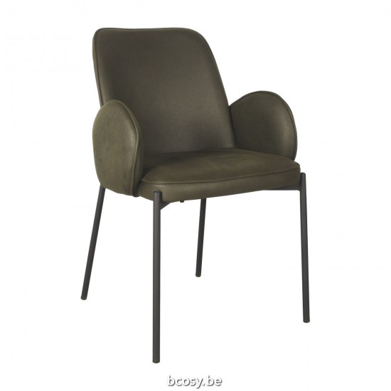 LABEL 51 Chaise de salle à manger Jari Army Microvezel.