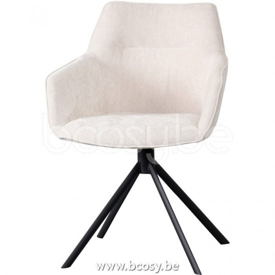Lifestyle94 JOHNSON ROTATING DINING CHAIR ECRU Lifestyle 131774 Lifestyle94 131774 LFS 131774