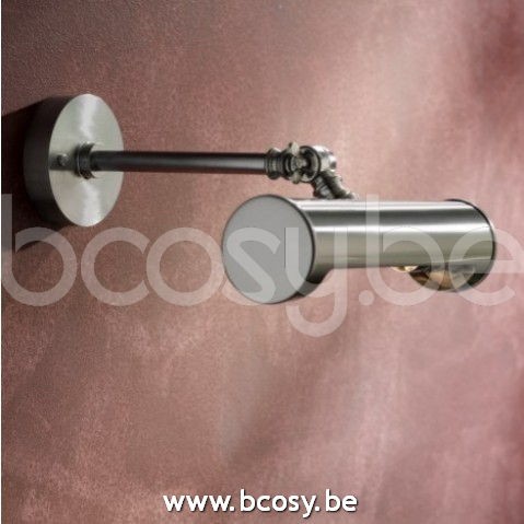 Tekna Nautic Picture Light Small-brushed nickel plated brass.