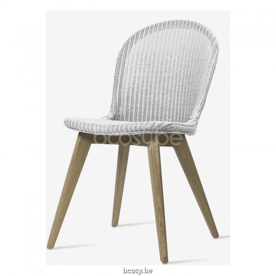 Vincent Sheppard Yann Stoel Natuur eiken Hout frame Snow Lloyd Loom.