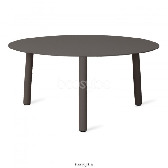 Vincent Sheppard Lilo Tables basses de jardin à café Cadre en Aluminium Gris fossile Dia 68.