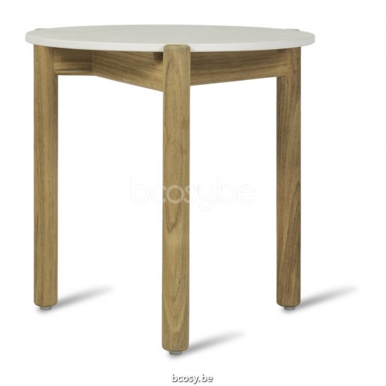 Vincent Sheppard Oda Tables d'appoint de jardin Cadre en Teck non traité Round.