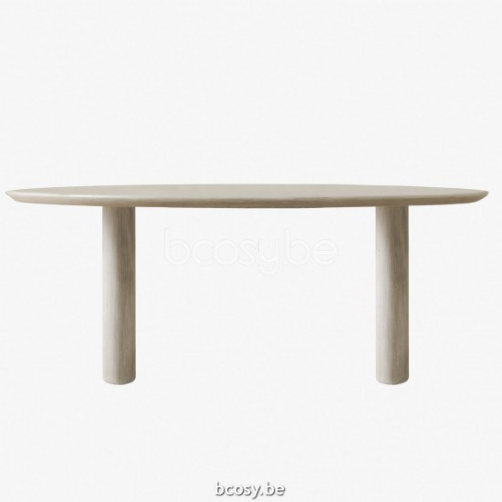 Vincent Sheppard Ari eettafels keukentafels woonkamer Lunar White Mineraal frame 200x120.