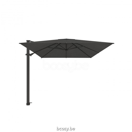 Jardinico ANTEGO 200x300 Rechthoekige Vrijhangende Parasol 2x3 Mast Zwart Doek Night Sunbrella.