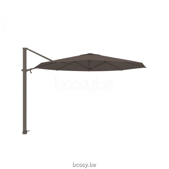 Jardinico ANTEGO 350XR Ronde Vrijhangende Parasol Ø3,5 Mast lava Doek Walnut Sunbrella.