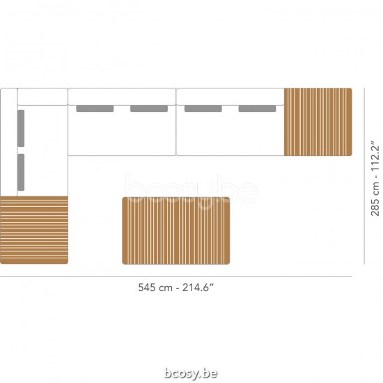 Jardinico MAUROO Concept 3 White - Teak.