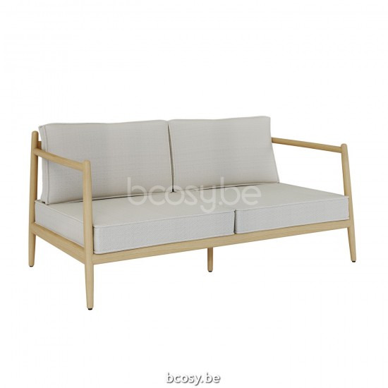 Jardinico NOA Lounge Sofa teak - artichoke strap Truffle.