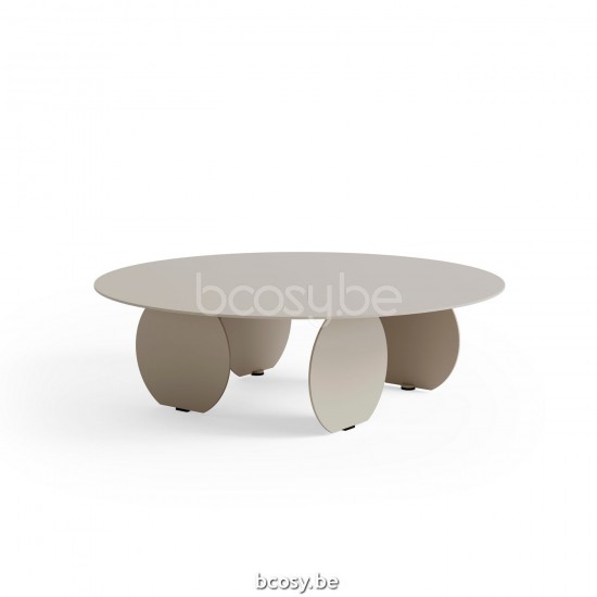 Jardinico TARO Round Coffee Table Round Linen Powder Coated Aluminium.