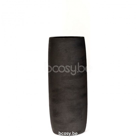 Jardinico TERRA Runder Pflanzentopf Alto Klein Nero.