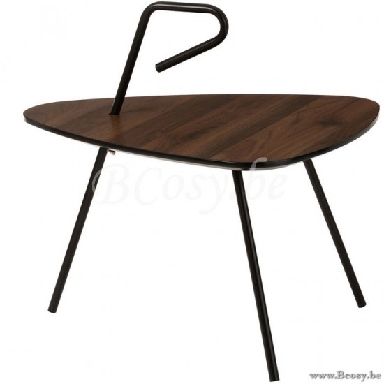 J Line Jline Tavolo Da Salotto Piccola Arrotondato Triangolare Legno Marrone Mesa De Salon Pequena Redondeada Triangular Madera Tea Tree Marron