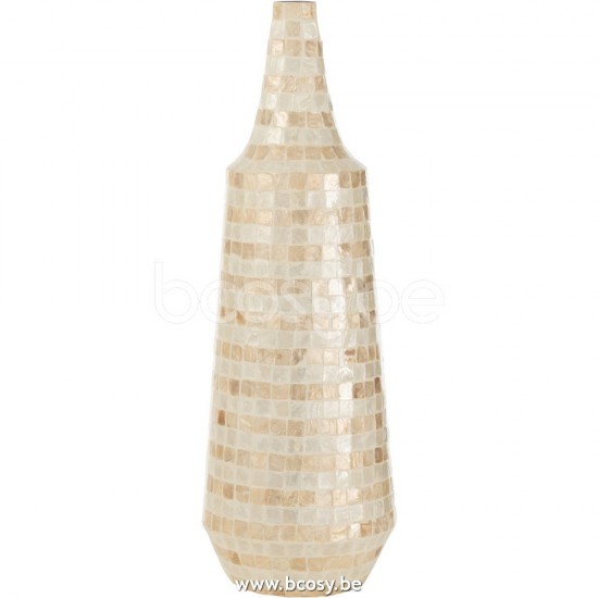 J Line Jline Vase Long Shells Bamboo