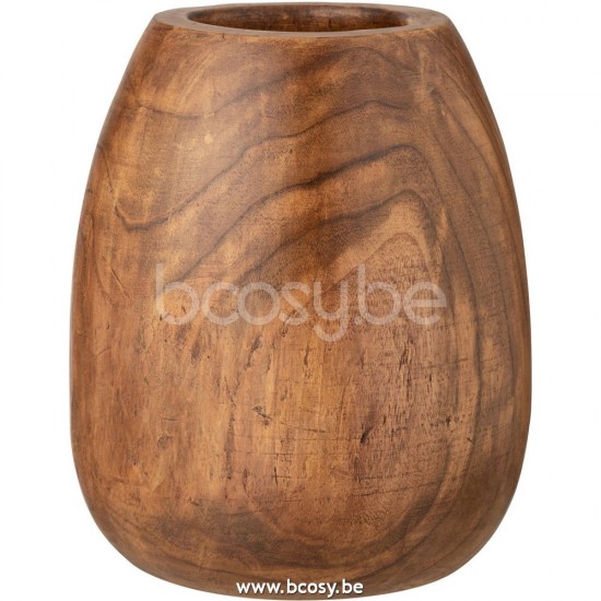 vases Jolipa J Line Jline Pot Paulownia Brun Medium