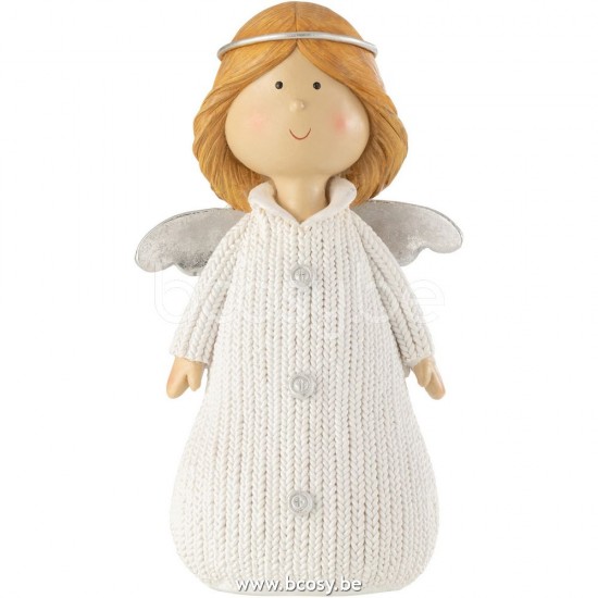 anges statuettes Jolipa J Line Jline Ange Poly Blanc Large