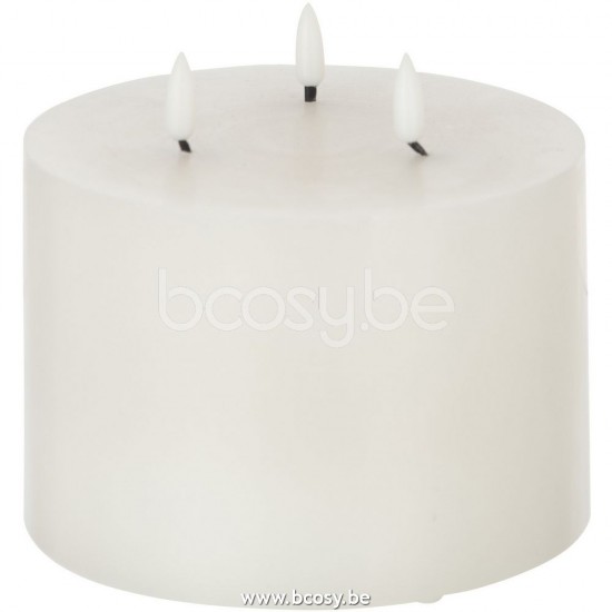 J Line Jline Candle Led 3 Flames White Medium candles