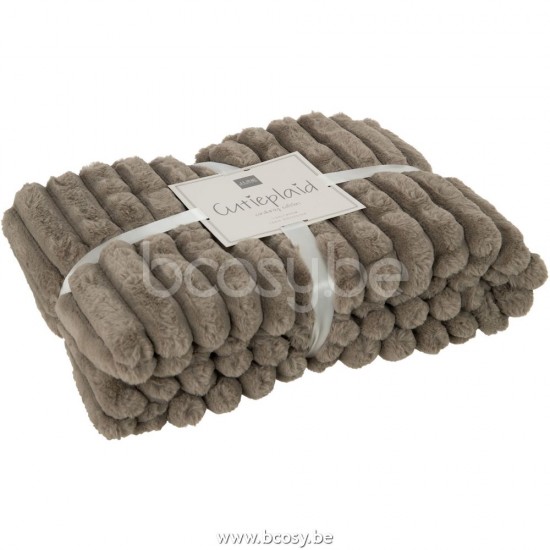 J Line Jline Plaid Corduroy Polyester Mouse Grey throw