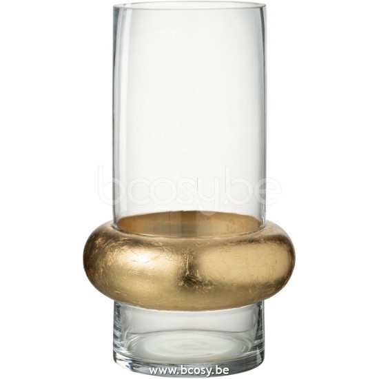 vases Jolipa J Line Jline Vase Cylindrique Avec Bague En Bas Verre Transparent Large