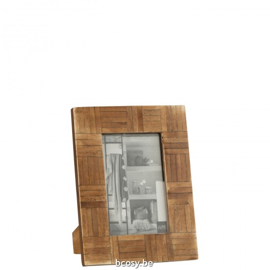 J Line Cadre photo simple Cadres photo simple Jolipa Cadre Photo Rectangle Cubes Resine Marron Small.