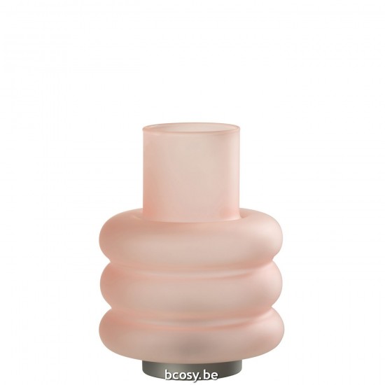 J Line Ledlamp Rings Glass Pink Table Lights.