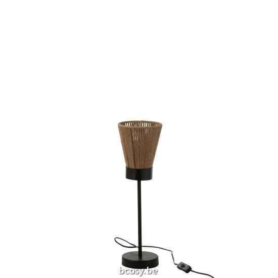 J Line Standing Lamp Luna Jute Beige Small Table Lights.