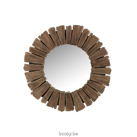 J Line Mirror Vacay Wood Natural Large Wall mirrors.