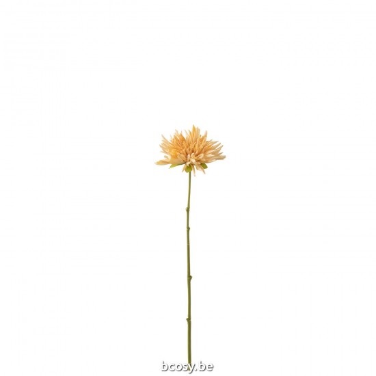 J Line Chrysant Mini Plastiek Licht Oranje L41xB9xH7 cm chrysanten JO33048.