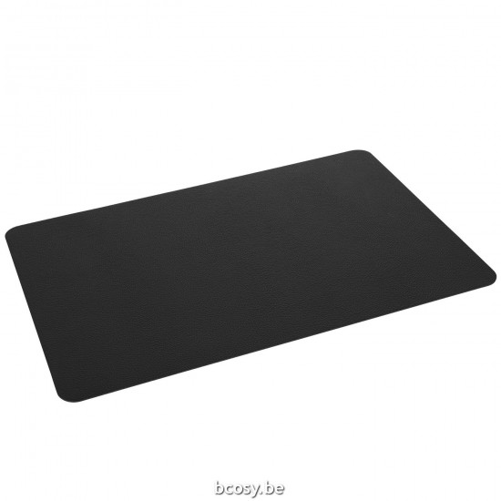 J Line Placemat Rechthoek Pvc Zwart L35xB45 cm tekstiel JO33437.