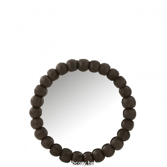 J Line Mirror Balls Wood Black Wall mirrors.