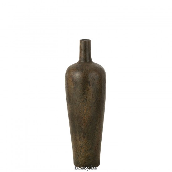 J Line Grands vases Grand vase Vases hauts Vase haut. Jolipa Vase Victor Ciment Brun Medium.