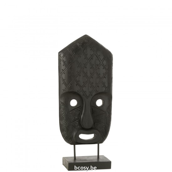 Jline Masker Op Voet Albasiahout Zwart Large.