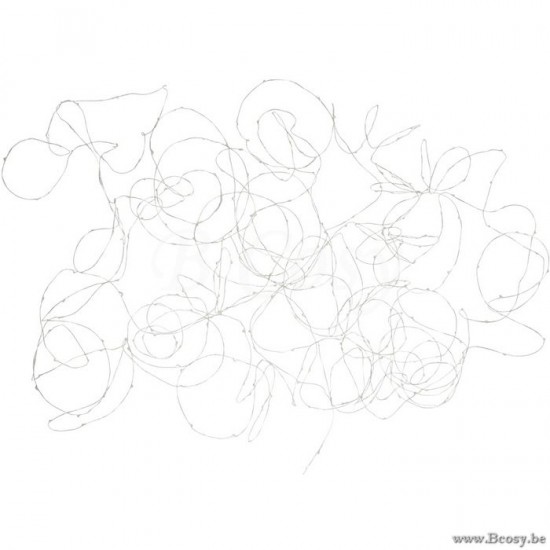 Jline Luces Navideñas Cuerda 30M Plata 300Led Caliente Blanco.