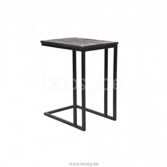 LABEL51 Bijzettafel Move - Zwart - Mangohout.
