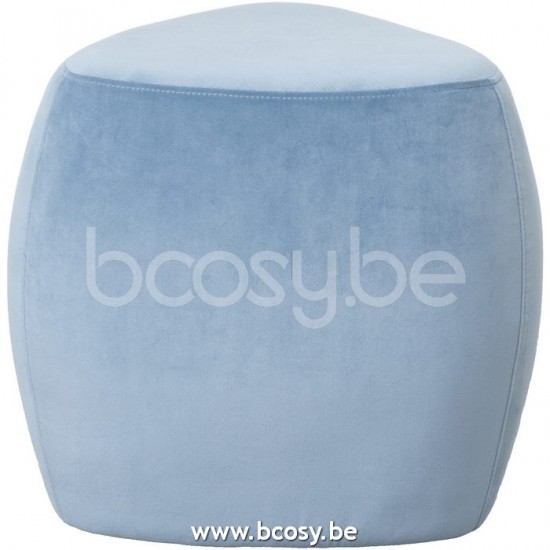 Lifestyle POEF HACHI DUSTY BLUE Lifestyle94 KRUK HACHI STOFFIG BLAUW