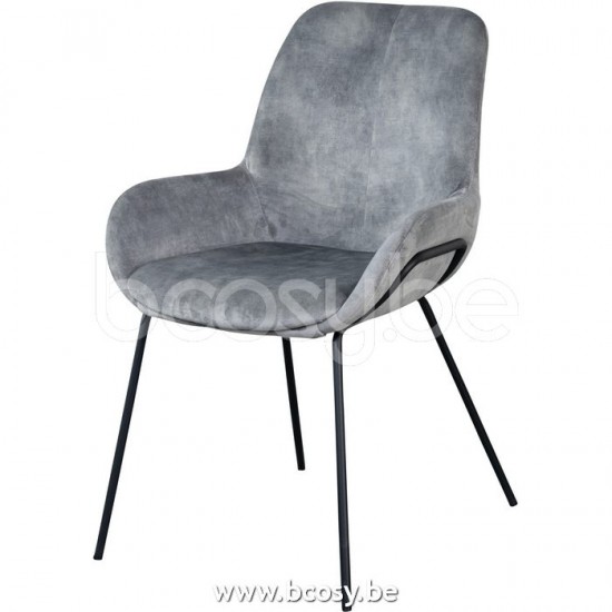 Lifestyle94 LIVINGSTON DINING CHAIR AQUILA STEEL Lifestyle 145034 Lifestyle94 145034 LFS 145034