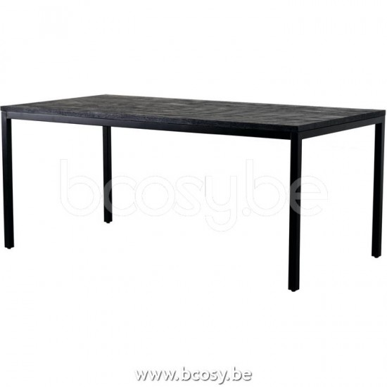 Lifestyle EETTAFEL SACRAMENTO BLACK 180X90 CM Lifestyle94 TAFEL SACRAMENTO ZWART 180X90 CM