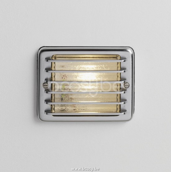 Tekna Nautic Steplight 230V-Led-brushed chrome plated brass-clear glass.