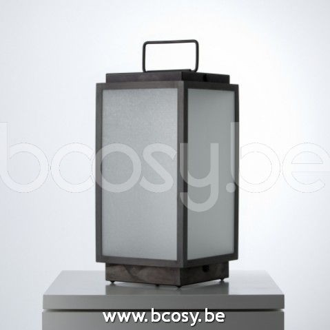 Tekna Nautic Blakes Table Lamp-2700K lacquered in dark bronze-frosted glass.