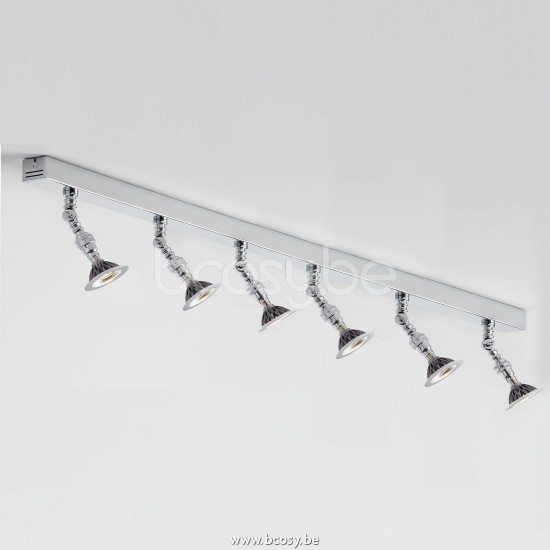 Tekna Nautic Lilley Spot On Rail-Led 1500Mm With 6 Spots-polished chrome plated brass.