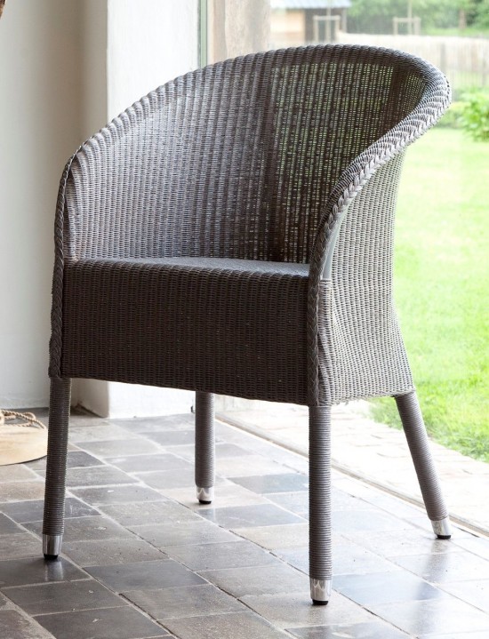Vincent Sheppard Chester fauteuils chaises avec accoudoirs Lloyd Loom Oyster.