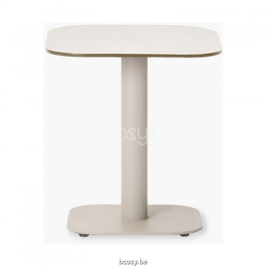 Vincent Sheppard Kodo Table d'appoint de jardin Cadre en Aluminium Blanc dune dessus de table Aluminium Blanc dune.