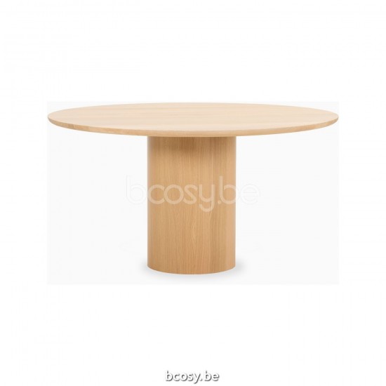 Vincent Sheppard Vincent Sheppard Atlas Round Dining Table Round Natural Plywood Oak frame Natural Oak top.