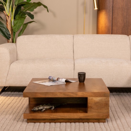 LABEL51 Salontafel Square - Nature - Mangohout - 80 cm.