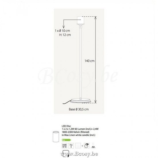 Authentage BCH001F30 BELLEFEU Vloerlamp staanlamp staande lamp Bronze Authentage Vloerlampen Stalampen Staande Lampen Staanlampen.