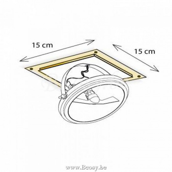 AUTHENTAGE Authentage Phantôme centonze reflector 1L - 15 x 15 cm Bronze Authentage CEN001LR1.