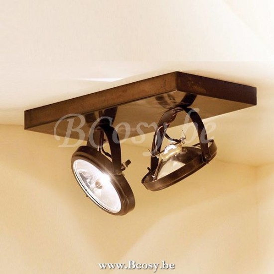 Authentage CEN0L2CO1 CENTONZE opbouwspot G53 Bronze Authentage Opbouwspots.