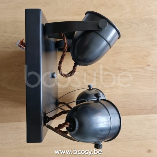 Authentage COM0L4V21 COMÈTE Aufbaustrahler GU10 Bronze Authentage Anbaustrahler Spotleuchten Aufbauleuchte.