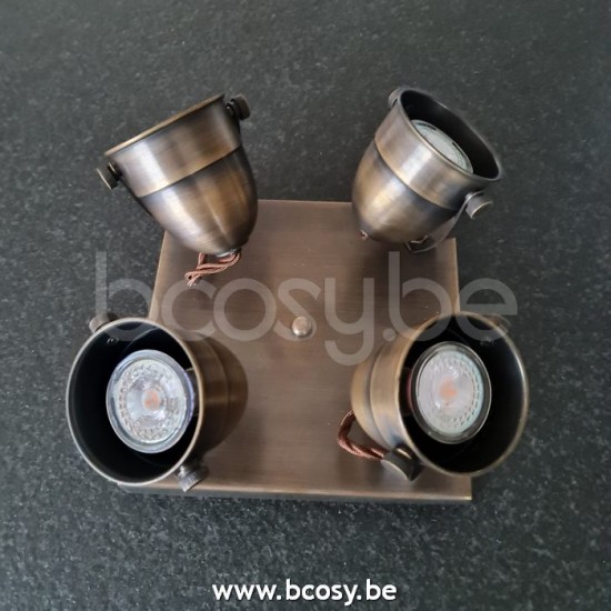 Authentage Comète on square base 4L Bronze COM0L4V21.